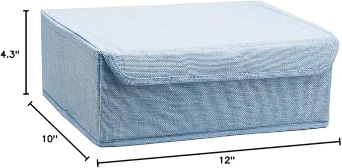 ALYER Collapsible Drawer Organizer,Underwear Drawer Divider for Socks Panties Bras Ties Clothing,Sturdy Closet Storage Divide