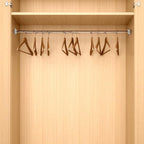 Amyhill Plastic Closet Pole Socket White Closet Rod Holders Rod Bracket Shower Holders Wardrobe Tube Support for Bathroom Cur