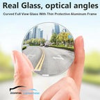 Blind Spot Mirror - 4 Pack 2" Blind Spot Mirrors For Cars - Rust Resistant Aluminum - NEW LARGER 2 inch Rear View Blind Spot Mirrors 4pcs Oval Convex Self Stick - Essential Accessory [Bundle 4pk]
