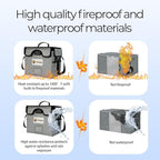 End of Life Organization System - Fireproof Storage Box for Important Documents - Estate Planning Tool with Pre-labeled File 