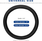 Car Steering Wheel Cover, Premium Leather Steering Wheel Sleeve with Anti-Slip Lining, Breathable Soft Auto Wheel Protector I