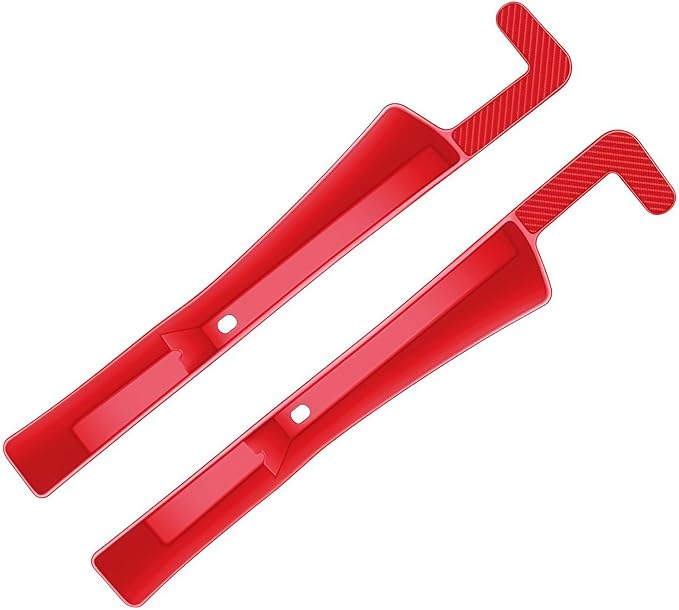 2PCS Car Seat Gap Filler, Vehicle Seat Organizer for Avoiding Dropped Items, Fill The Gap Between Seat and Console, No Drop Seats Guard for Coins Wallets Keys, Universal Car Accessories (Red)