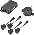 Promata PS02 Car Rear Parking Sensor Kit with Buzzer,4 58KHz OE Standard Sensors,Auto Tow-Bar Recognition and Self Test Funct