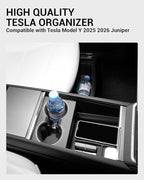 Motrobe 6PCS 2026 Center Console Organizer for Tesla Model Y Juniper (Only Premium & Performance 2025/2026) Cup Holder Armrest Storage Box Under Seat Storage Box Model Y Juniper Accessories