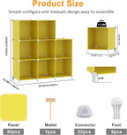 AWTATOS Cube Storage Organizer, 8 Cube Closet Organizers and Storage, DIY Stackable Bookshelf Plastic Clothes Organizer Shelv