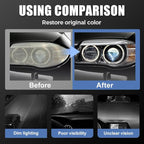 Automotive Headlamp Restoration Fluid Kit, 2026 New Automotive Headlamp Restoration Fluid Oxidized, Multifunctional Car Headlight Polishing Repair Kit for All Vehicle Types (3 Set)
