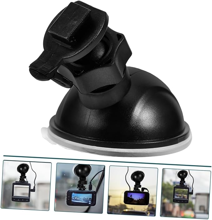 2Pcs Dash Cam Mount Holder with Rotation Mini Suction Cup Design for Stable Support Compatible with Various Car Cameras Secure Windshield Dashboard Installation
