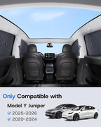 Upgrade Side Window Sunshade for Tesla Model Y (Juniper) 2020-2026 [100% Sun Blockage & Plush Cotton-Linen Fabric] Perfect Camping & Privacy Shade Set for Tesla Model Y Accessories 7Pcs