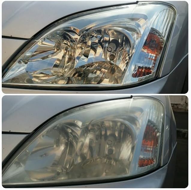 3-Step Headlight Restoration Kit – Removes Yellowing, Haze & Oxidation | No Tools Needed | Lasts Up to 2 Years | for All Vehi