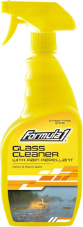 Formula 1 Glass Cleaner with Rain Repellent - Windshield Cleaning Spray for Streak-Free Finish, Improve Visability in Rain, S