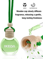 Ikeda Car Air Freshener: Hanging Car Smell Air Freshener | 10ml Hanging Car Perfume | Long Lasting Fragrance | Strong Scents 