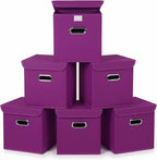 Closet Organizers Fabric Storage Bins With Lids Collapsible Cube Storage Organizer Basket With Handles,Storage Boxes for Clot