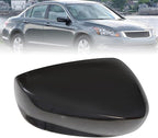 Passenger Right side Mirror Caps Compatible with Accord 2008 2009 2010 2011 2012 Black Exterior Side Mirror Cover Rearview Mirror Caps Mirror Housing
