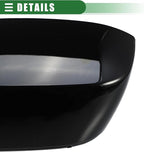 Motoforti Left Driver Side Rearview Mirror Cover, Mirror Cap, for Chevrolet Silverado Tahoe Avalanche for GMC Sierra Yukon, No.25788154, Gloss Black