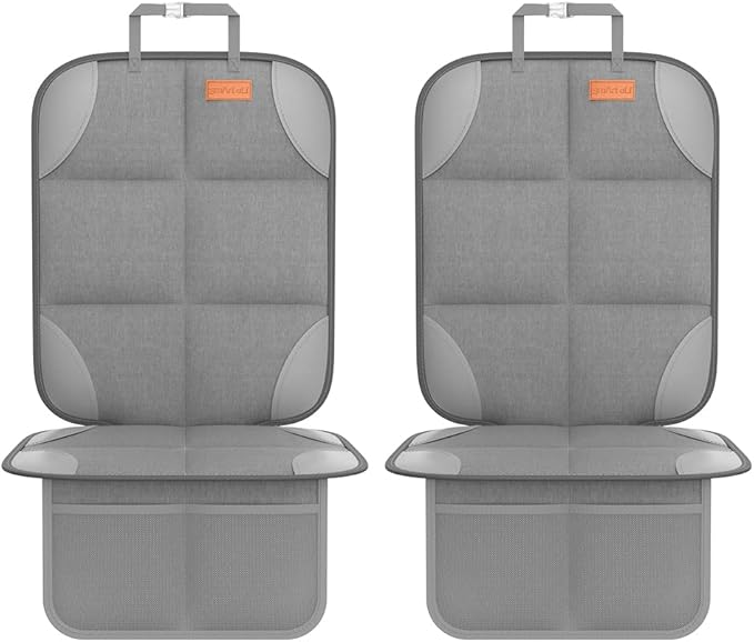 SMART ELF2 Pack Car Seat Protector-600D Fabric Waterproof Carseat Protector with Thicily Padded to Protect Your Car Seats fro