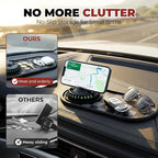 Mobile Phone Bracket Anti-Slip Mat, Multifunction Car Dashboard Mat with Temporary Parking Number, Large Universal Fit Anti-S