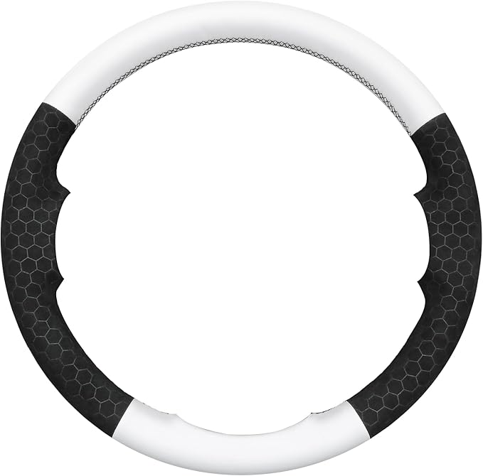 MEWANT Steering Wheel Covers for Dodge RAM 1500/1500 Classic / 2500/3500 / 5500 Hand-Stitched Genuine Leather ram Steering Wheel Wrap