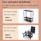 TIST Foldable Wardrobe Steel Storage Wardrobe Portable Wardrobe for Hanging Clothes 110cm/ 160cm/ 215cm Large Wardrobe(Pink,2
