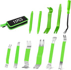 GOOACC 11 PCS Trim Removal Tool Kit, Metal Pry Tool Auto Fastener Remover Pry Bar Set Car Door Panel Removal Tool Dashboard R