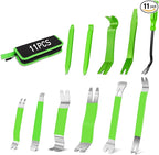 GOOACC 11 PCS Trim Removal Tool Kit, Metal Pry Tool Auto Fastener Remover Pry Bar Set Car Door Panel Removal Tool Dashboard R