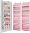 HOMELUX THEORY UPGRADED 6 Tiers Over The Door Organizer Hanging - 100D EXTRA THICK & 50lbs HUGE CAPACITY, 12 Side Mesh Pocket