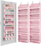 HOMELUX THEORY UPGRADED 6 Tiers Over The Door Organizer Hanging - 100D EXTRA THICK & 50lbs HUGE CAPACITY, 12 Side Mesh Pocket