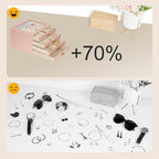 Jewelry Box with Glass Lid, 4-Layer Jewelry Organizer for Women Girls, PU Leather Display Case with 20-Grid Earring Tray & Mo