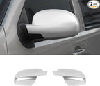 RAZPOY Rearview Mirror Cover Side Mirror Shell Trim Compatible with Chevy Silverado & Suburban & Tahoe & GMC-Yukon & GMC-Sierra & Cadillac Escalade 2007-2013, Silver