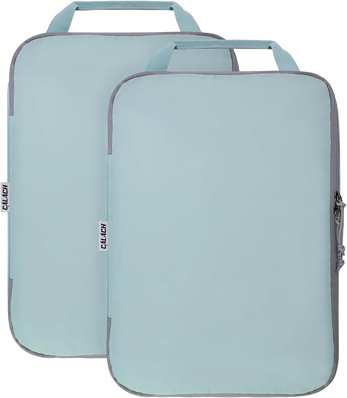 Compression Packing Cubes for Travel Accessories, 2 Set Compression Bags Travel Cubes for Packing Suitcase Luggage Organizer 