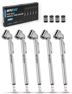 Pencil Tire Pressure Gauge, 10-120PSI Dual Head Air Gauge Tire Pressure Heavy Duty Tire Valve Gauge for Truck Car RV ATV Motorcycle (5 Pack)