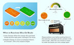 Patelai 3 Pieces 40 Gram Silica Gel Dehumidifier Desiccant Silica Gel Canister Reusable Absorber Orange Desiccant Canisters