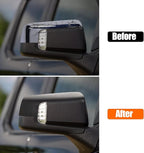 Moonlinks Compatible with 2019-2025 Chevy Silverado 1500 GMC Sierra 1500 Side Mirror Cover,Textured Black LH & RH Side Door Exterior Rearview Mirror Cap Trim for Silverado 1500(1 Pair）