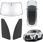 Karltys 3PCS Windshield Sun Shade for 2022-2025 Lexus NX NX250 NX350 NX350h NX450h+, Front and Side Window Sunshade Cover Custom Fit Lexus NX, Foldable Sun Visor Protector Blocks Heat UV Rays