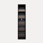 Book Shelf, 5-Tier Bookcase, Wooden Open Cube Storage Organize, 9.3 x 11.8 x 52 inches Bookshelf for Living Room, Bedroom, Ho