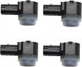 TRQ 4 Piece Bumper Parking Assist Object Sensor Kit Set Compatible with Ford Lincoln Mercury