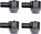 TRQ 4 Piece Bumper Parking Assist Object Sensor Kit Set Compatible with Ford Lincoln Mercury