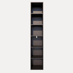 Book Shelf, 6-Tier Bookcase, Wooden Open Cube Storage Organize, 9.3 x 11.8 x 62.4 inches Bookshelf for Living Room, Bedroom, 