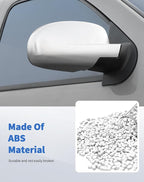 Rear view Mirror Fully Caps Covers Compatible with 2007-2014 Chevy Silverado GMC Sierra Avalanche Tahoe Suburban Yukon Escalade ESV Left Right Side View Mirror Cover Caps, Silvery