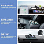 Car Anti Slip Mat Dashboard Tray Decorations Sticky Pad Multi Functional Thickened and Widened Washable with 360° Rotating Un
