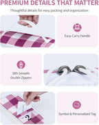 ECOHUB 6 Set Packing Cubes for Travel Suitcase Organizer Bags for Luggage Lightweight Carry On Suitcase with Lable & Personal