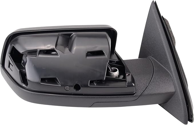 TRQ Driver & Passenger Side Power Heated Mirror Set Smooth Black Manual Fold Compatible with 2009-2012 Ford Flex FO1320359 FO