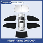Car Window Shades for Nissan Altima 2019-2024, Full Car Window Covers for Privacy, Sunshades for Altima Front Rear Windshield Side Windows to Block UV and Protect Privacy(6pcs)