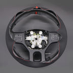MEWANT Steering Wheel Covers for Dodge RAM 1500/1500 Classic / 2500/3500 / 5500 Hand-Stitched Genuine Leather ram Steering Wheel Wrap