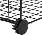 Amazon Basics 4 Cube Wire Grid Storage Organizer, Closet Organizer and Shelves, Stackable, Space-Saving, Easy to Assemble, 14