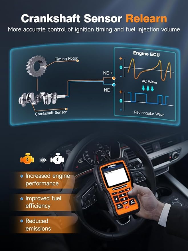 FOXWELL NT510 Elite fit for GM OBD2 Scanner, Bi-Directional All System Engine ABS SRS Diagnostic Scan Tool Code Reader for