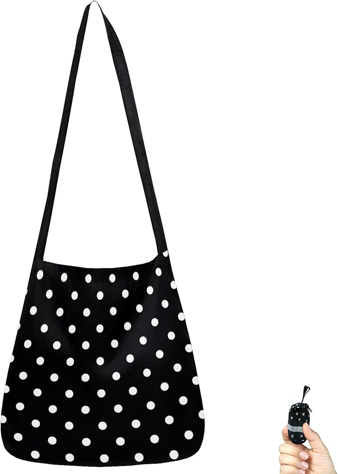BeeGreen Reusable Grocery Shopping Bag -Travel Tote Bag - Foldable Compact Sturdy Bags