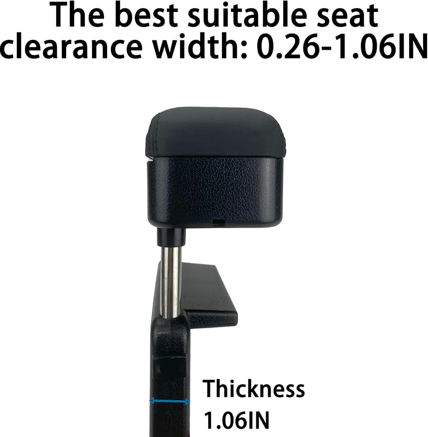 Arm Rest for Car,Car armrest Car arm Rest,Seat Gap Storage Box,Car Seat Gap Filler Organizer,Forearm Wrist Support Adjustable Armrest,Car Central Liftable Armres Storage Organizer Box Black