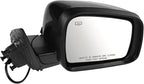 TRQ 2 Piece Driver and Passenger Side Mirror Assembly Set Electric Adjustment Heated No Memory Black Compatible with 2011-201