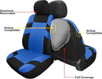Pariitadin Car Seat Covers Full Set, Washable and Breathable Premium Cloth Automotive Vehicle Seat Cover for Car Interior, Un