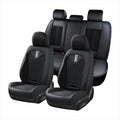 Coverado Car Seat Covers Full Set, 5 Seats Universal Seat Covers for Cars, Breathable Fabric& Faux Leather Auto Seat Cushions